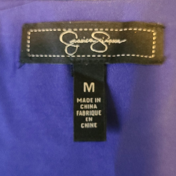 Jessica Simpson Blue Leopard Lemoore Ruffle - Picture 11 of 12